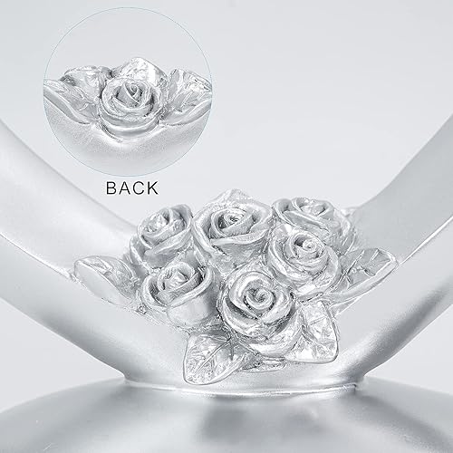 Miniatura 5 de DreamsEden Regalos románticos de boda para esposo y esposa para ella, escultura abstracta de corazón para pareja, estatuas decorativas de resina y