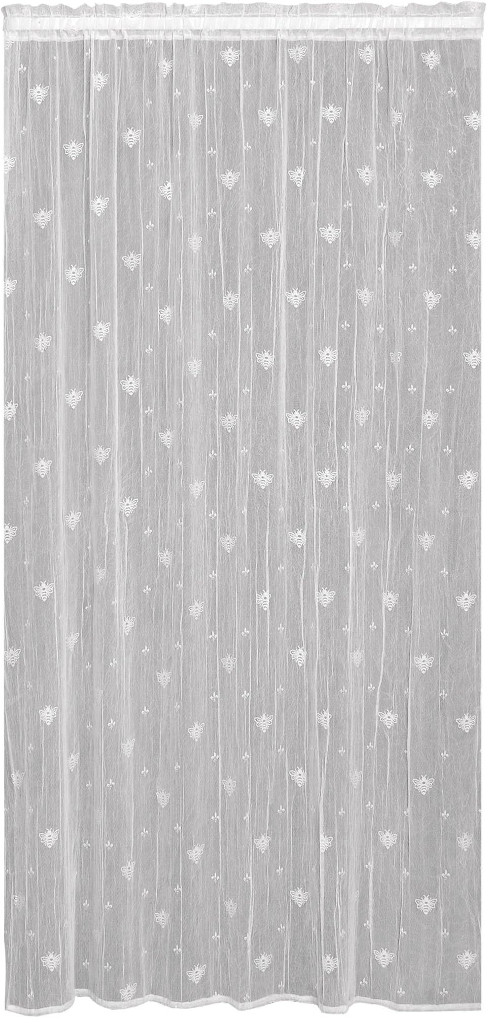 Heritage Lace Mantovana Per Finestra Con Pizzo E Motivi Ape - Colore Off-White, 43x43 Cm