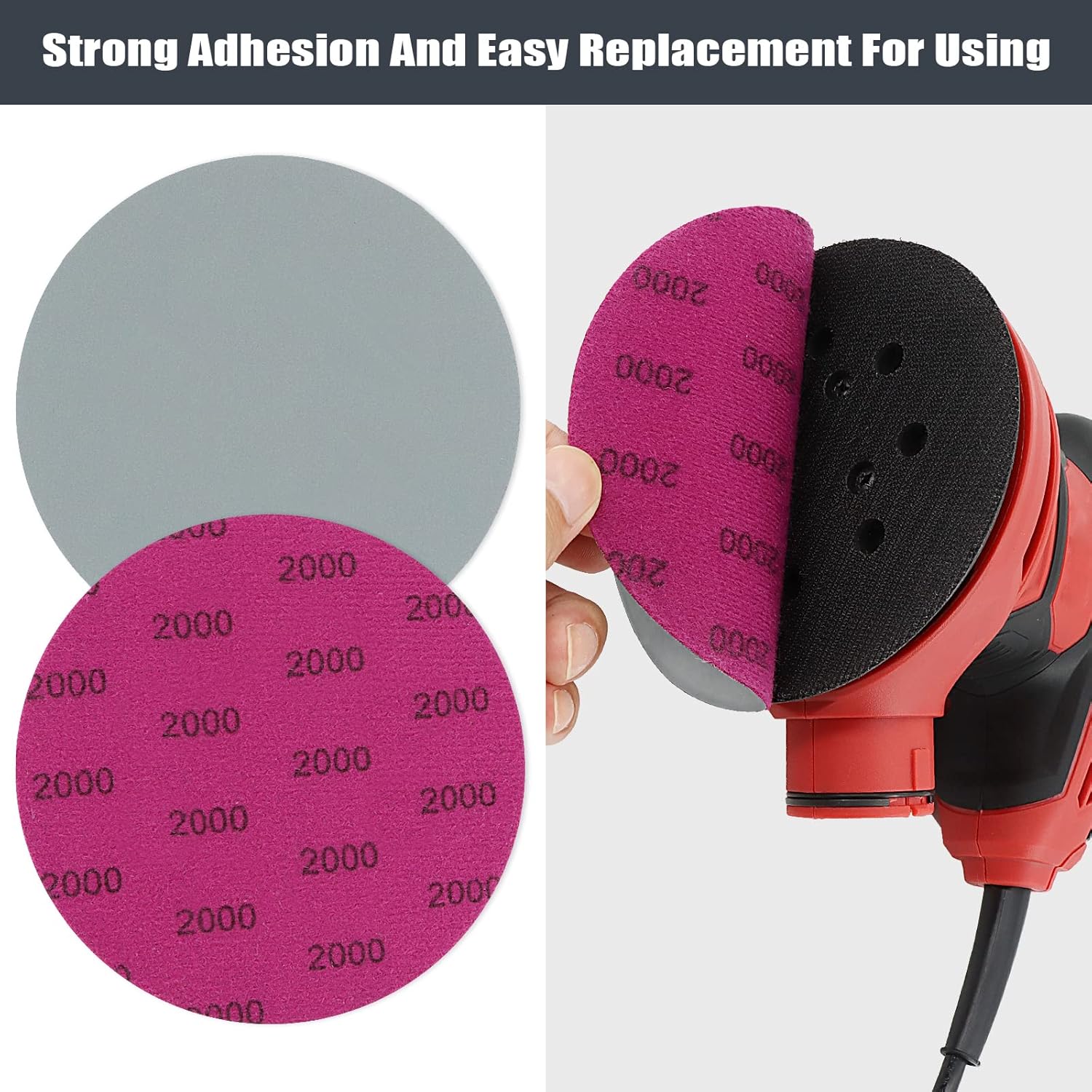 Wet Sanding Disc, VFINE 5 Inch Silicon Carbide Sanding Discs Hook & Loop Sandpaper for Wet/Dry Sanding Grinder Polishing, Orbital Sander Sandpaper for Car Paint Wood or Metal Polishing -50 Pieces: Tools & Home Improvement