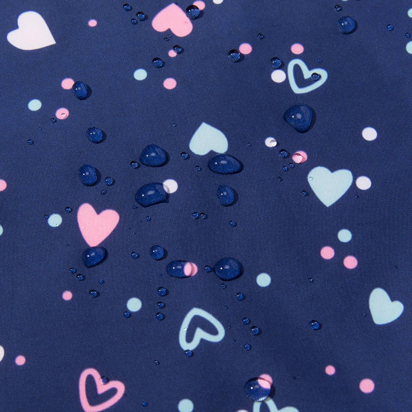 Veste de pluie imperméable à capuche pour filles, manteau de pluie léger doublé de coton pour enfants, 4 à 12 ans