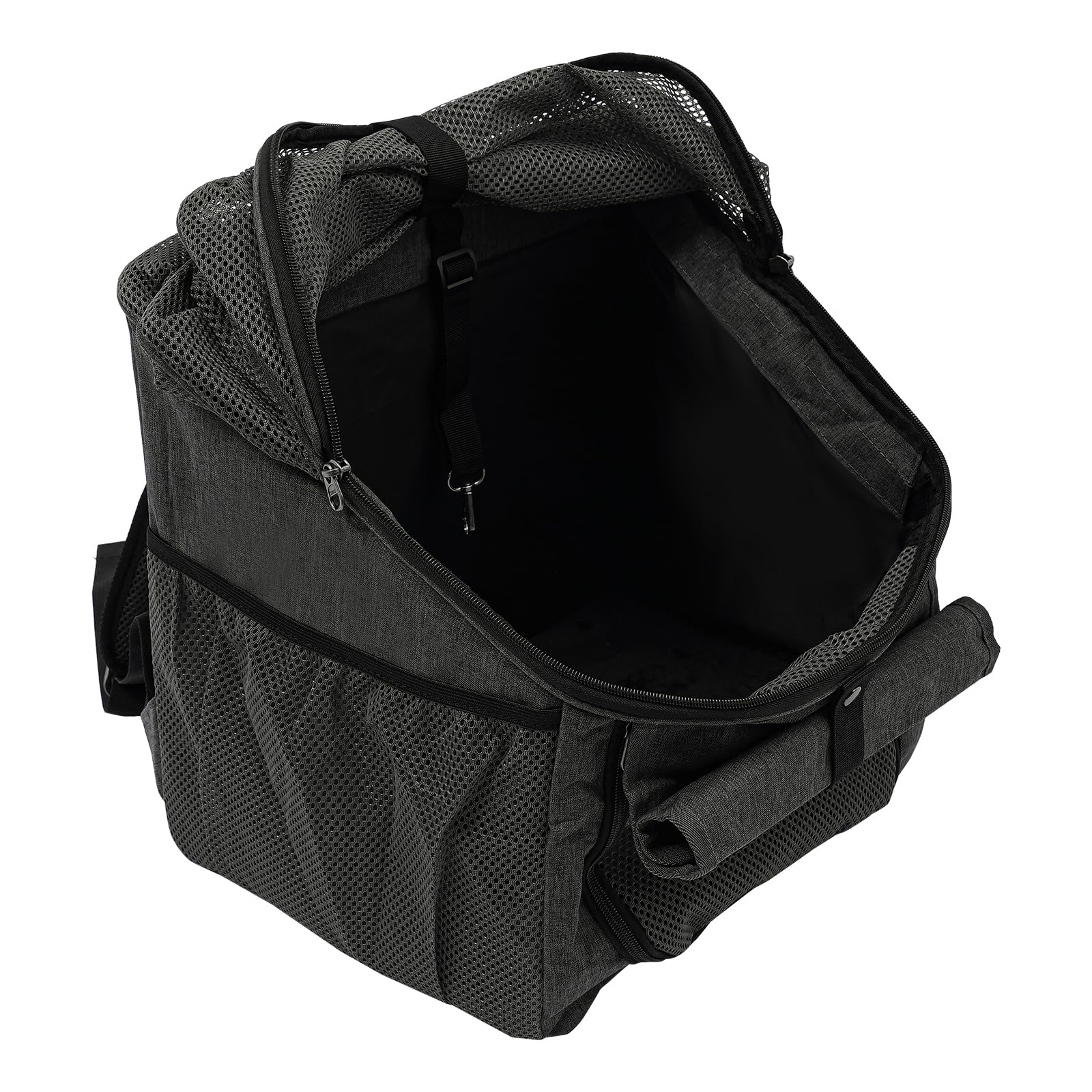 Hundefahrradkorb Vorne – Faltbarer Fahrradkorb für Hunde mit Sicherheitsgurt & Netzfenstern, 32x29x39 cm Haustier Reisetasche für kleine Hunde bis 7,5 kg