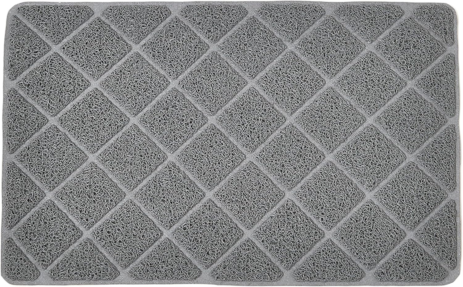 Vila Litter Mat for Indoor Cats & Kittens, Double Layer Honeycomb EVA Pad, Waterproof Non-Slip Surface for Box Area, Designed for Feline Paw Comfort, Cushioned Floor Coverage, Gray, 23.5" x 14.5"