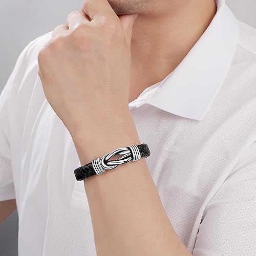 Miniatura 2 de Pulsera de cuero para hombres, marido, hijo, nieto, novio, Navidad, cumpleaños, día del padre, aniversario, día de San Valentín, regalo para hombre,