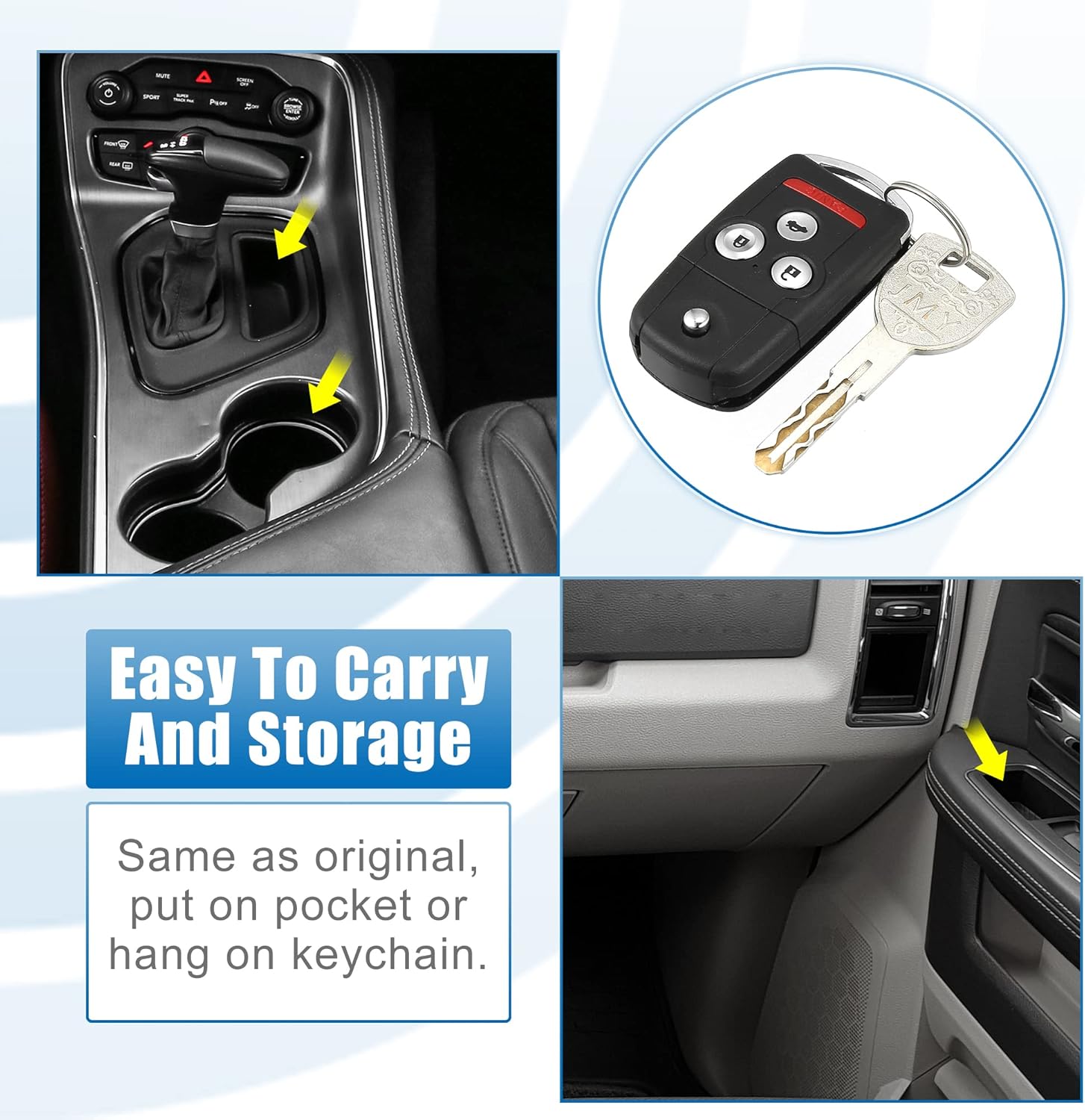 X AUTOHAUX 2pcs 313.8MHz N5F0602A1A Replacement Smart Proximity Keyless Entry Remote Key Fob for Acura MDX 2007 2008 2009 2010 2011 2012 2013 46 Chip 4 Button (no driver setting)