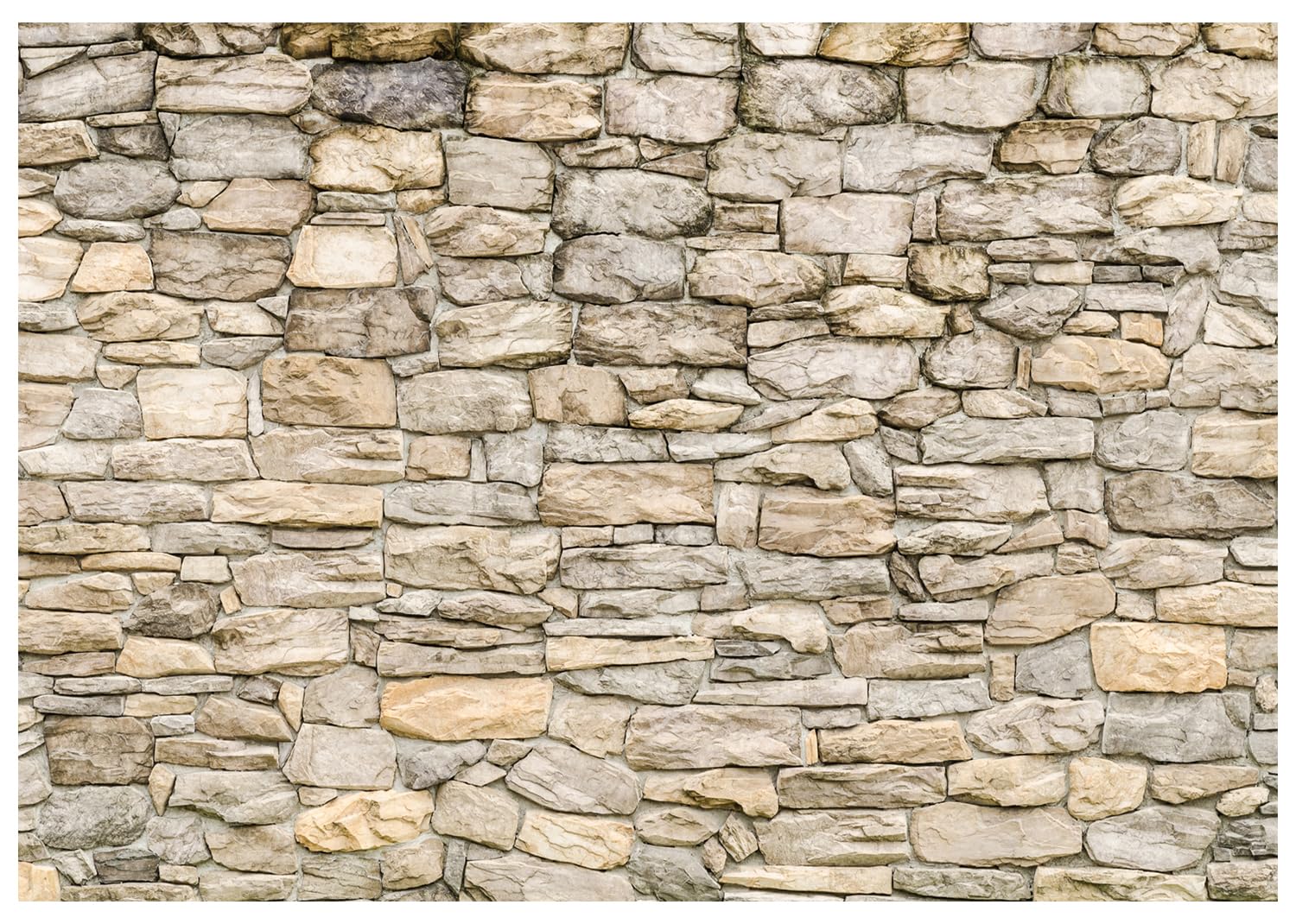 AOFOTO 10x8ft Stone Wall Backdrop Medieval Vineyard Gray Rock Wall Photography