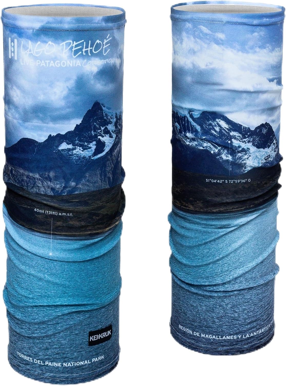 KEIKRUK™ UPF 50+ Neck Gaiter, Sun Protection Face Mask for Outdoor Adventures, Patagonia Design, Sustainable/Reusable(Adult)