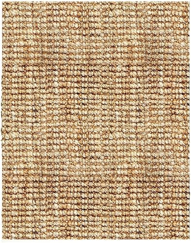 Anji Mountain Alfombra de yute Andes de 5 x 8 pies, natural