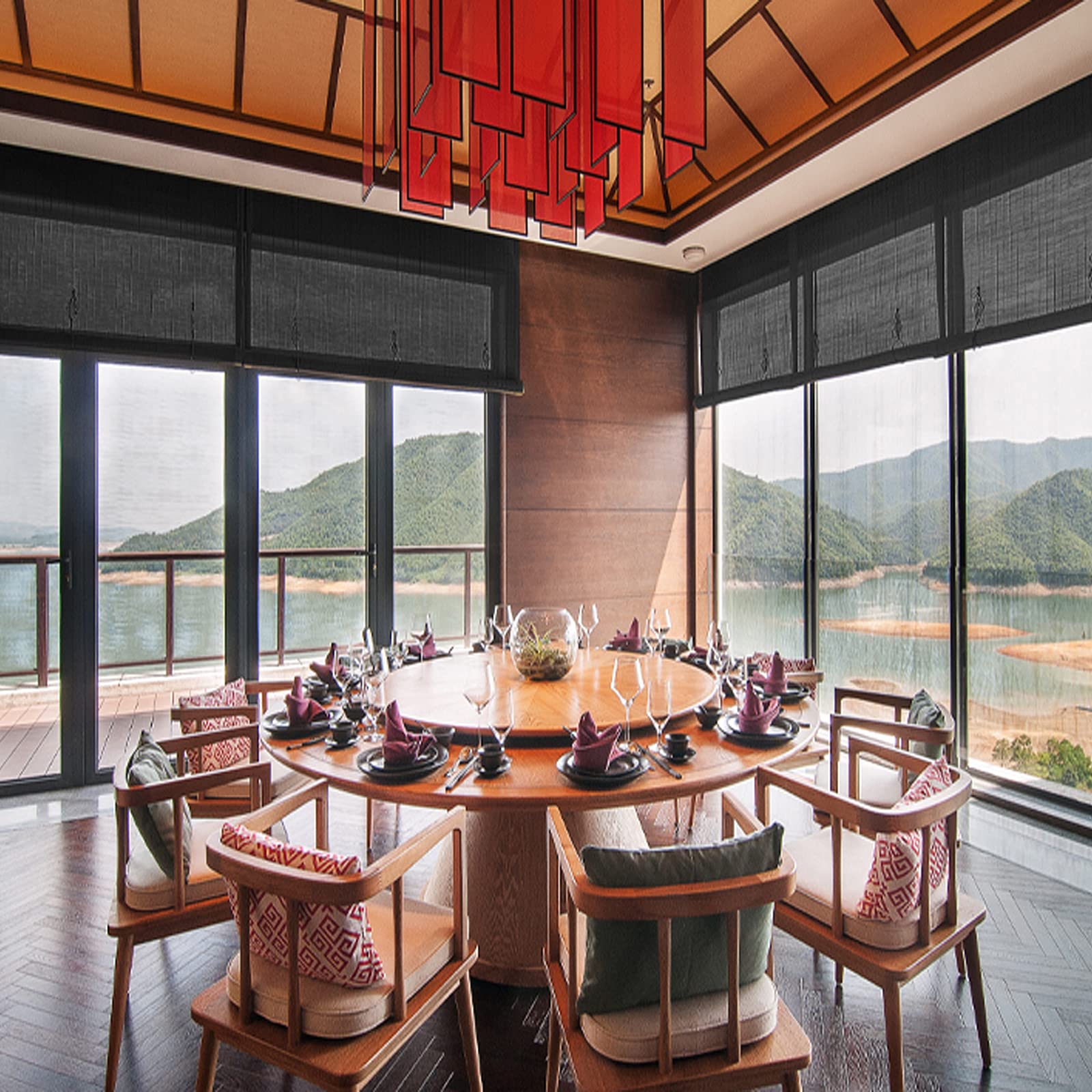 KDDEON Black Sunshade Bamboo Roll Up Window,Light Filtering Bamboo Roller Blinds,Breathable Partition Privacy Roman Blinds Louver Window Shade,for Restaurant,Tea House (120x160cm/47x63in)
