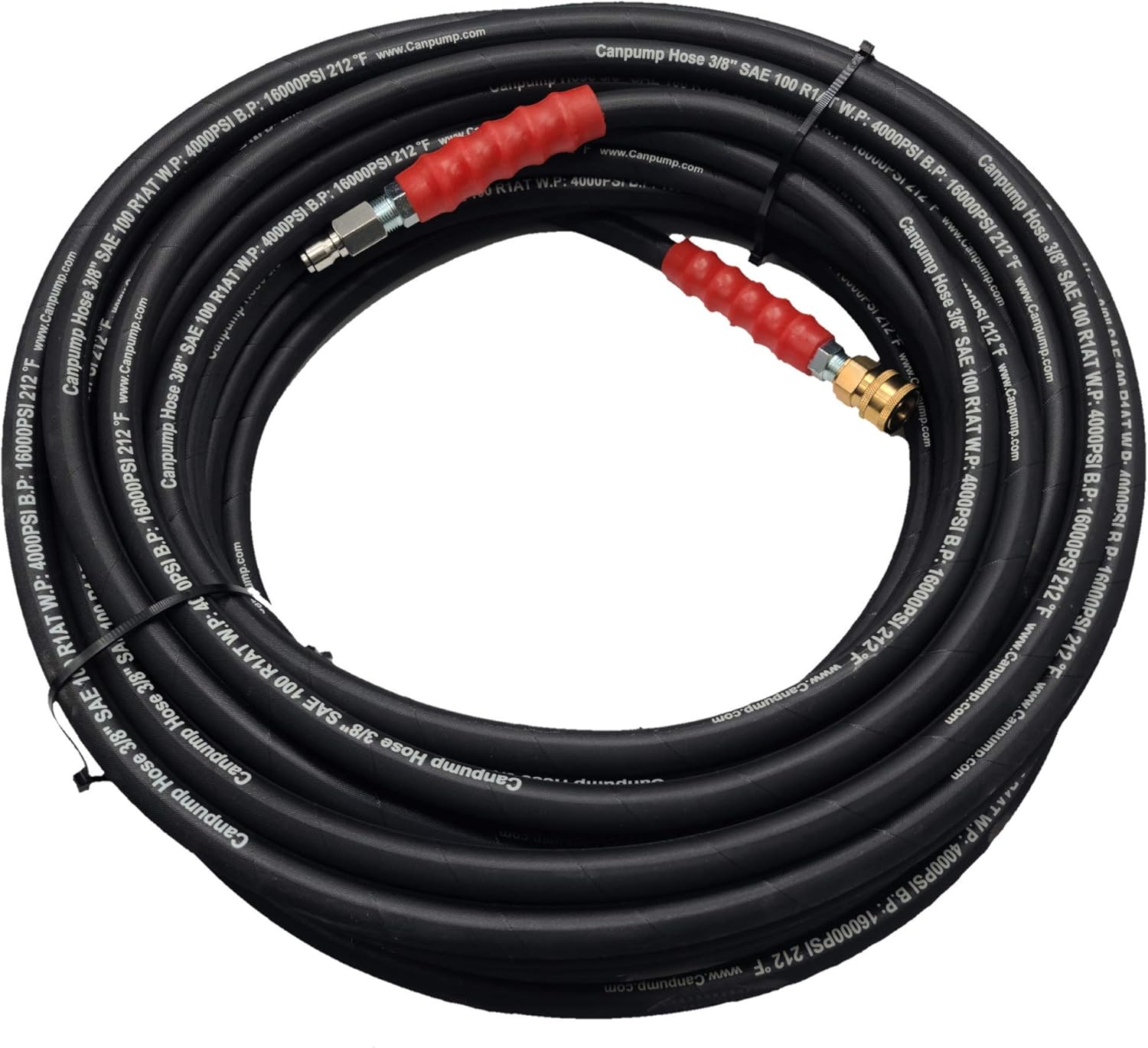 Pressure Washer Hose 3 8 Id Assembly 3 8 Inch Npt Male 4000 Psi Working Pressure 50 Feet Length Amazon Ca Patio Lawn Garden
