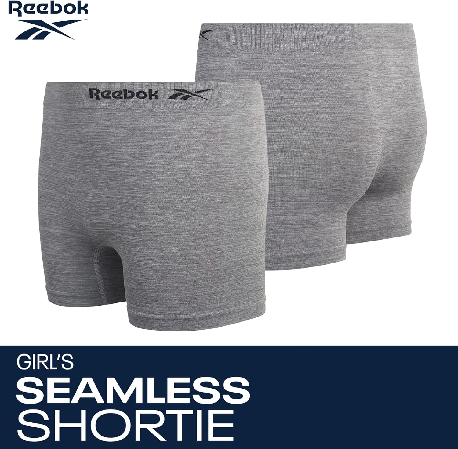 Reebok Girls Boyshorts - 3 Pack Stretch Performance Girls Underwear Panties Seamless Boyshorts with Soft Tag Free Waistband - Image 3