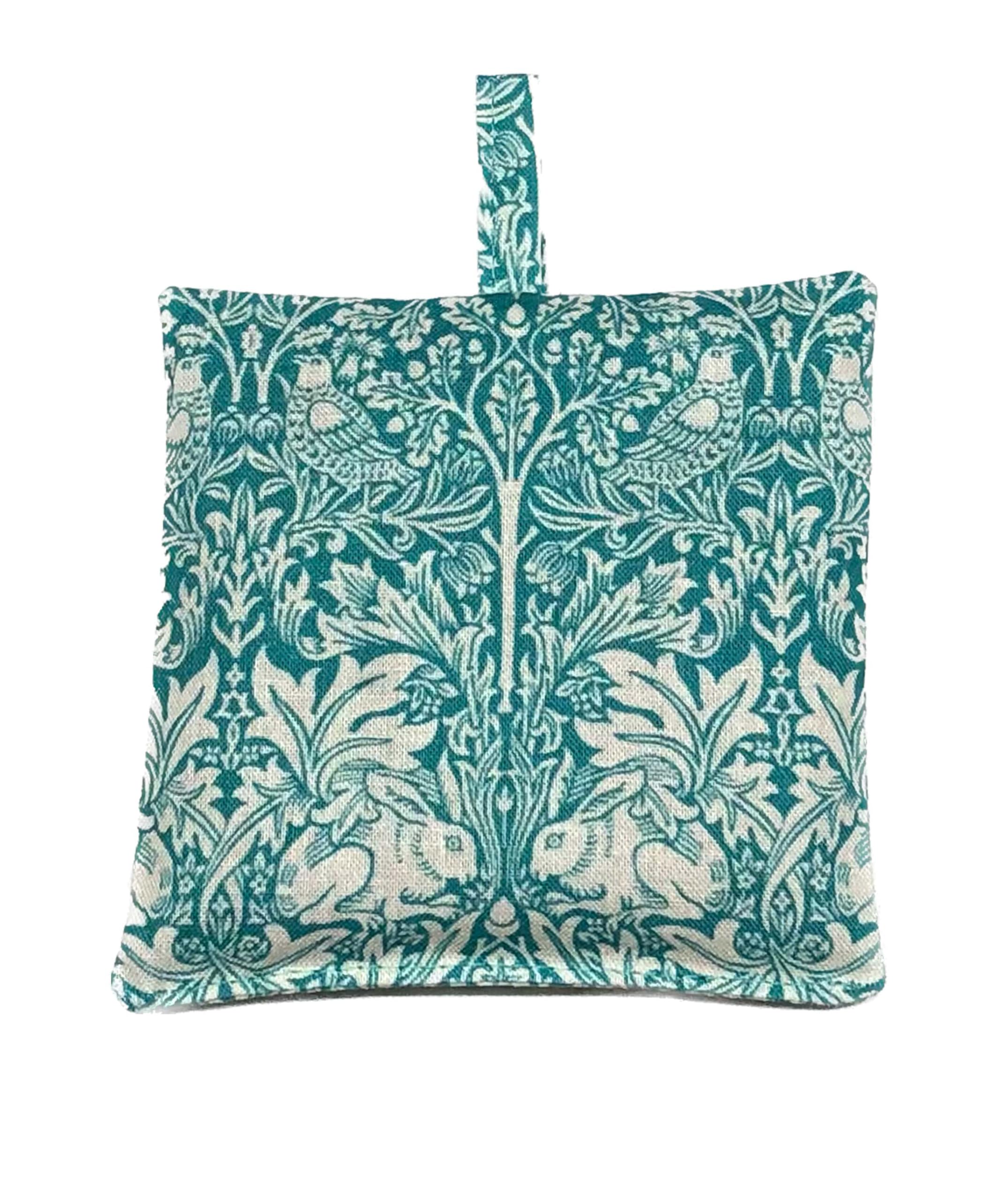 Lavender Sachet – William Morris Inspired Brother Rabbit, French Lavender, Drawer & Wardrobe Freshener, Handmade in UK, 100% Cotton Gift – Redd & Goud (Aqua) — image 1
