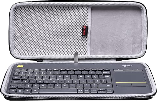 XANAD Funda rígida para Logitech K400 Plus/Logitech POP Keys/Logitech MX Mecánico Mini Teclado Táctil Inalámbrico Teclado Touchpad Gris