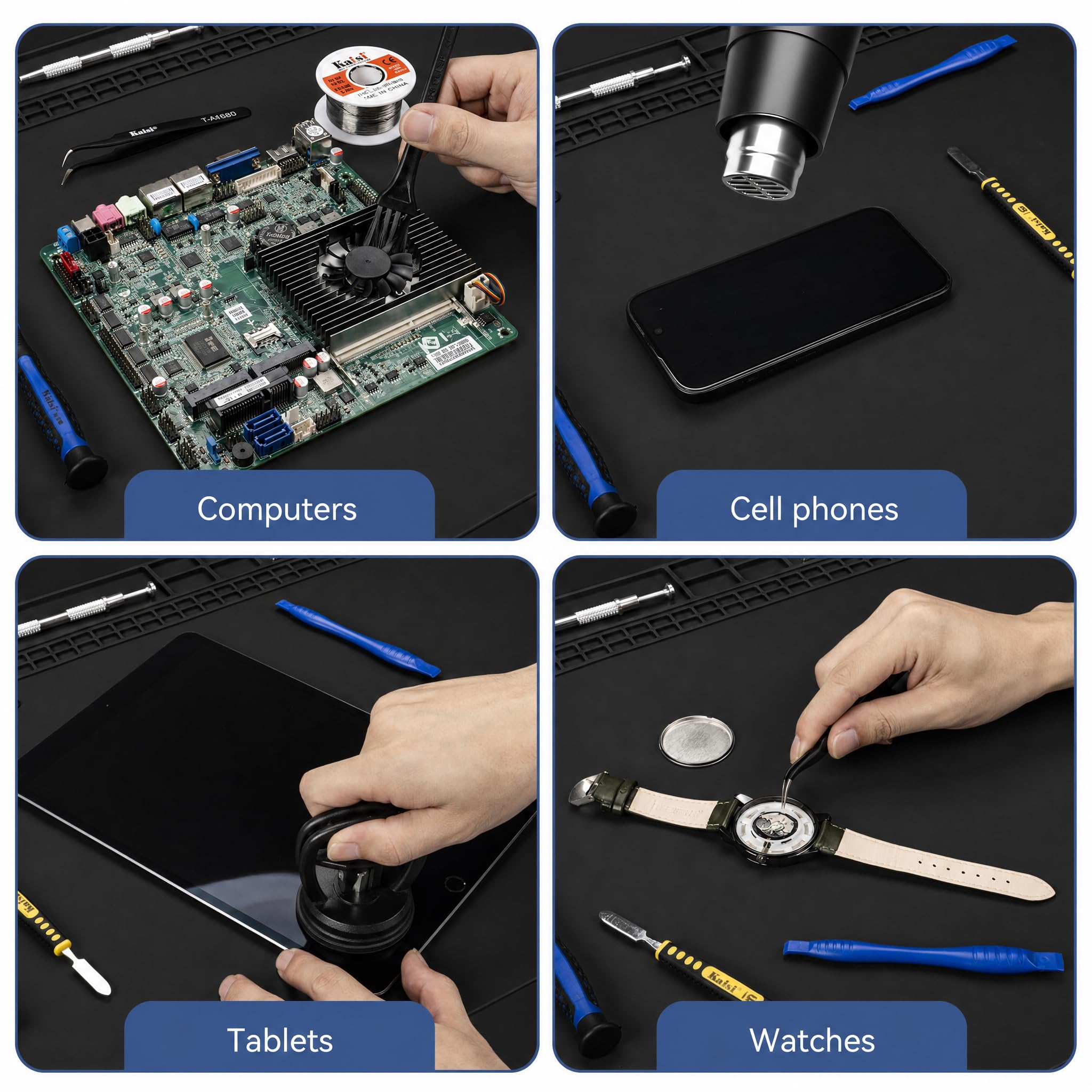 Kaisi Extra Large Soldering Mat, 932°F Heat Resistant Silicone Solder Mat — Amazon image 5
