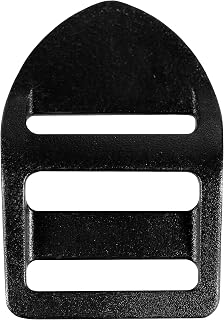Strapworks 1 Inch Super Lock Plastic Strap Adjuster Buckles - Black Slider Lock Buckle Great for Backpack and Utility Straps - 10 Pack