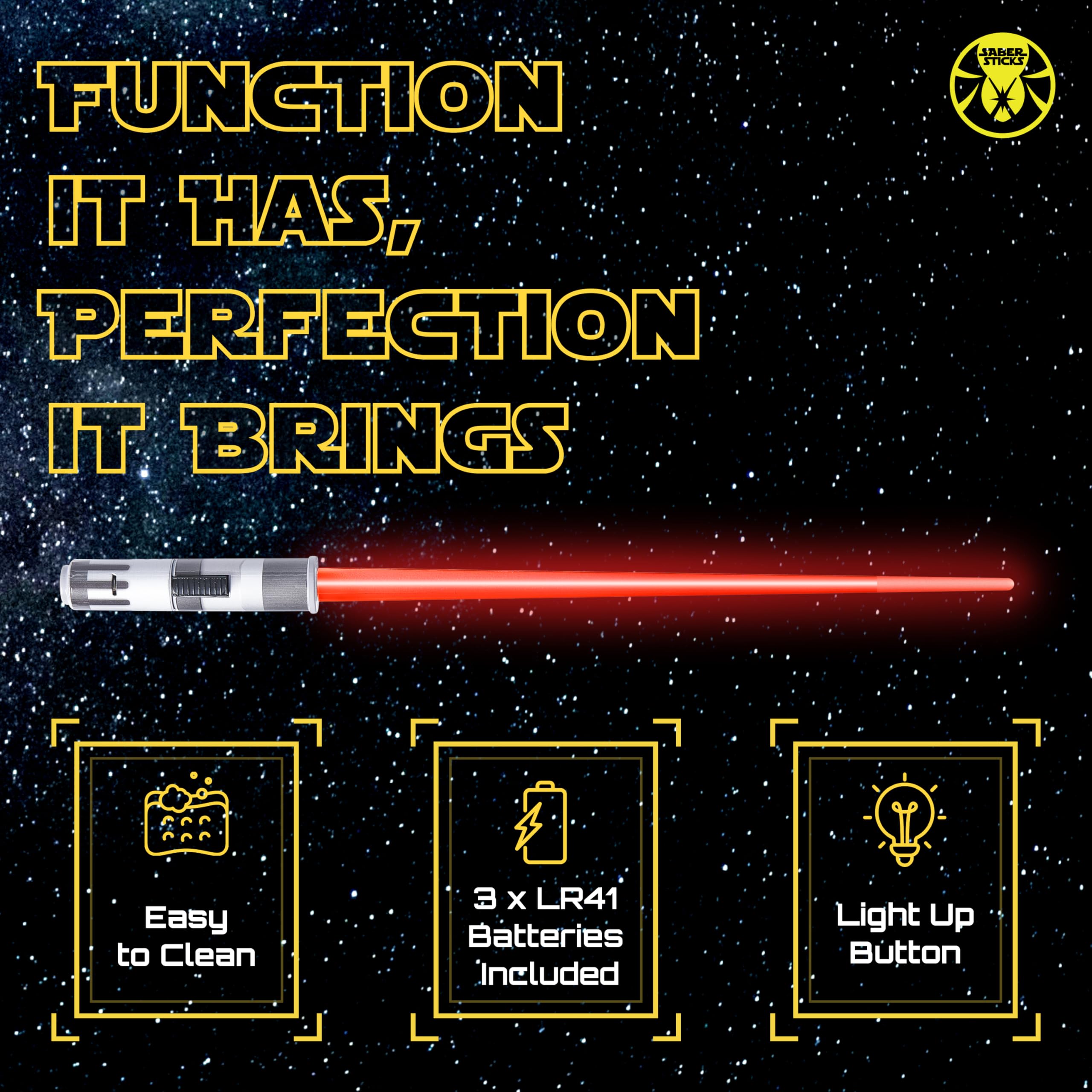 Light Saber Chopsticks - LED Glow Up Your Meals! -3