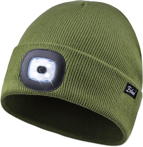 Miniatura 4 de Etsfmoa Gorro unisex con la luz, regalos para hombres, papá, padre, gorras recargables por USB