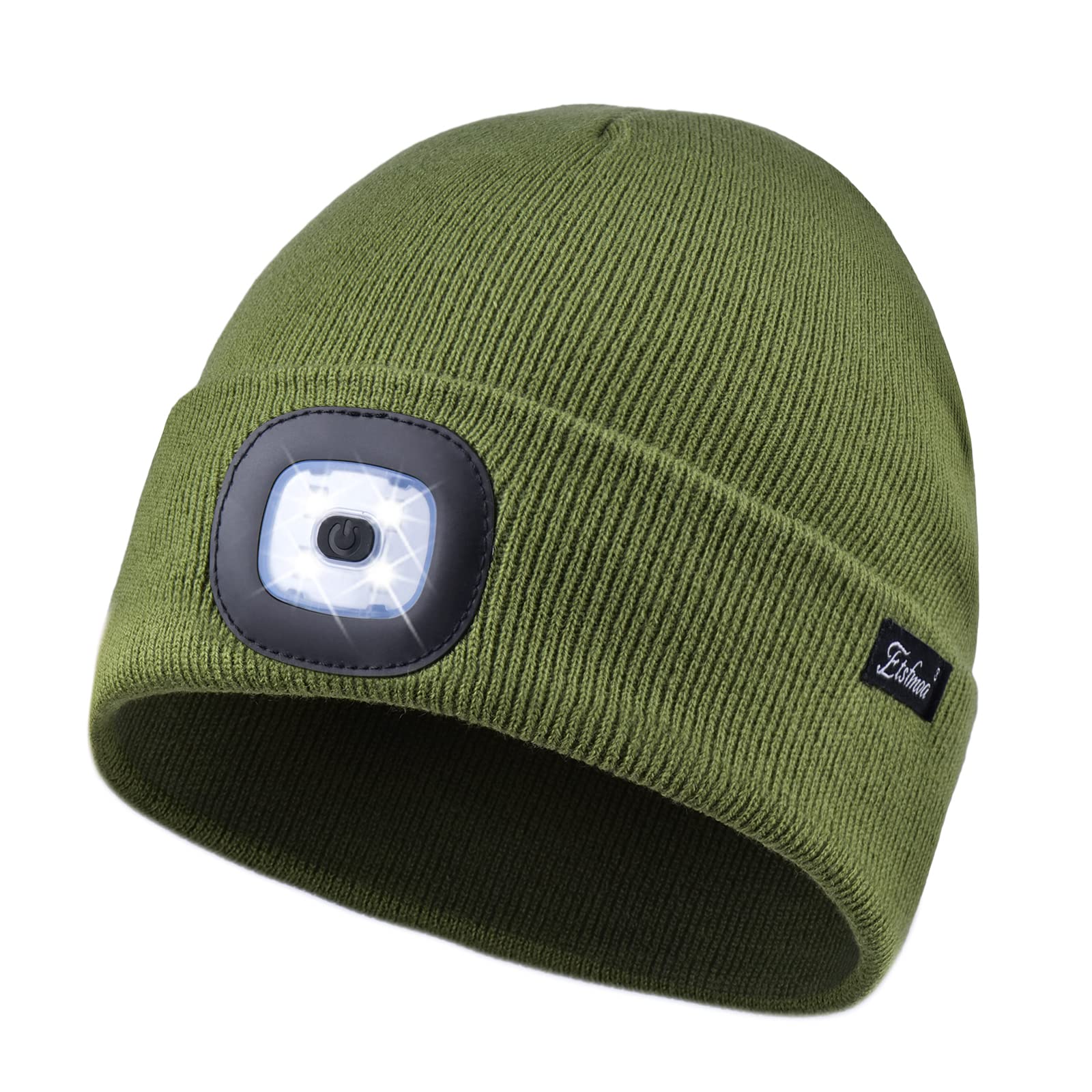 Etsfmoa Unisex Beanie with The Light, Gifts for Men Dad Father Winter Caps