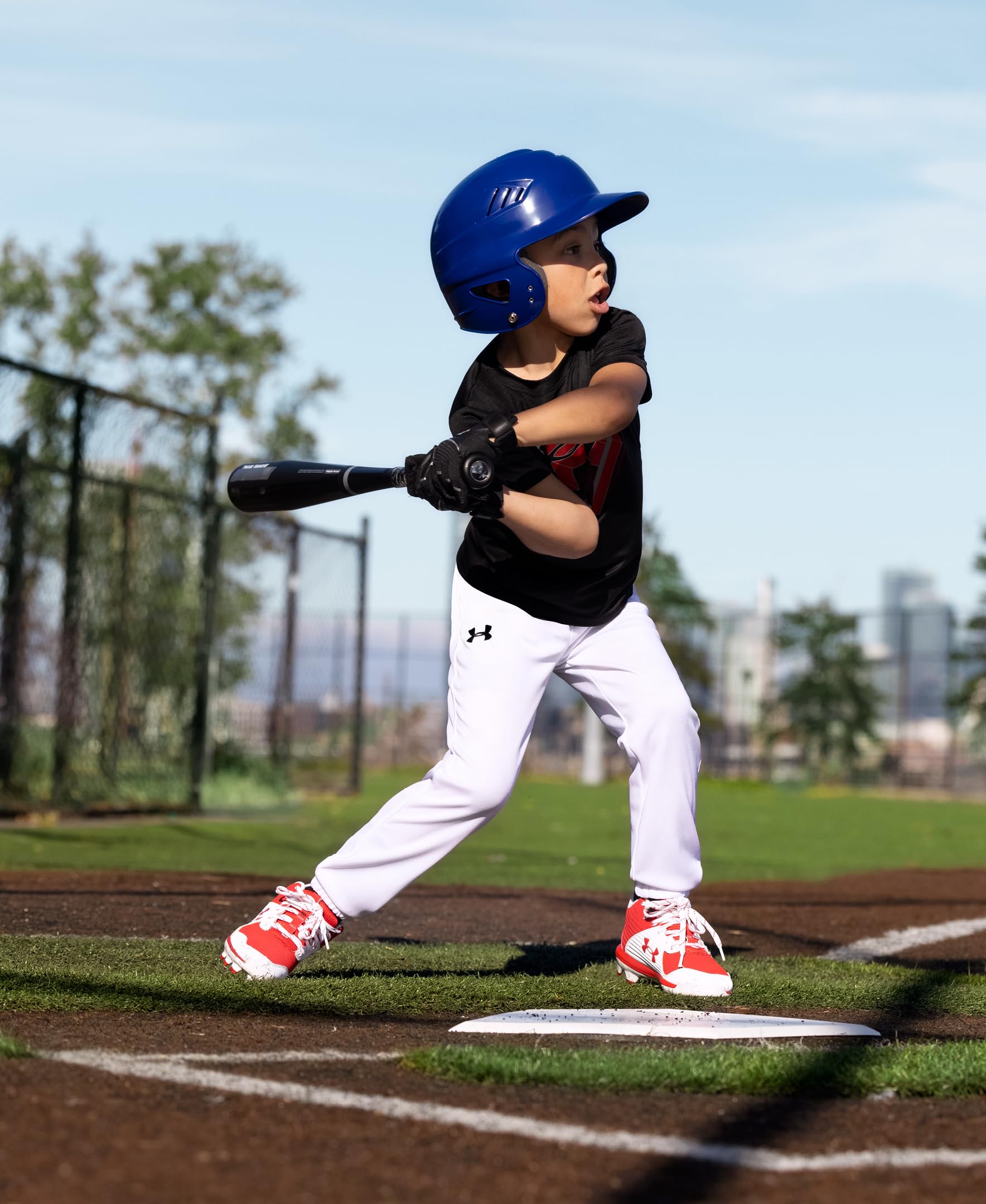 Under Armour Pantalon de Baseball pour garçon, Passants de Ceinture, Logo, Fermeture à Pression, Confortable et Durable