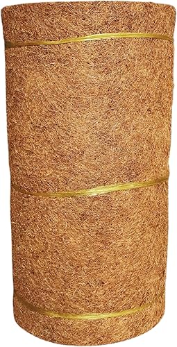 Miniatura 1 de CraftVie Rollo de revestimiento de coco de 12 x 80 pulgadas con grosor de 0.3 pulgadas, fibra de coco 100% natural para uso versátil en forros de