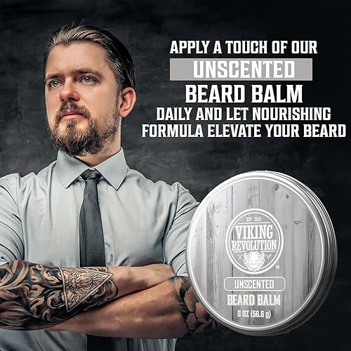 Vista 93 de BEST DEAL Bálsamo para barba con aceite de argán y mantequilla de mango, estiliza, fortalece y suaviza barbas y bigotes, aroma cítrico sin enjuague