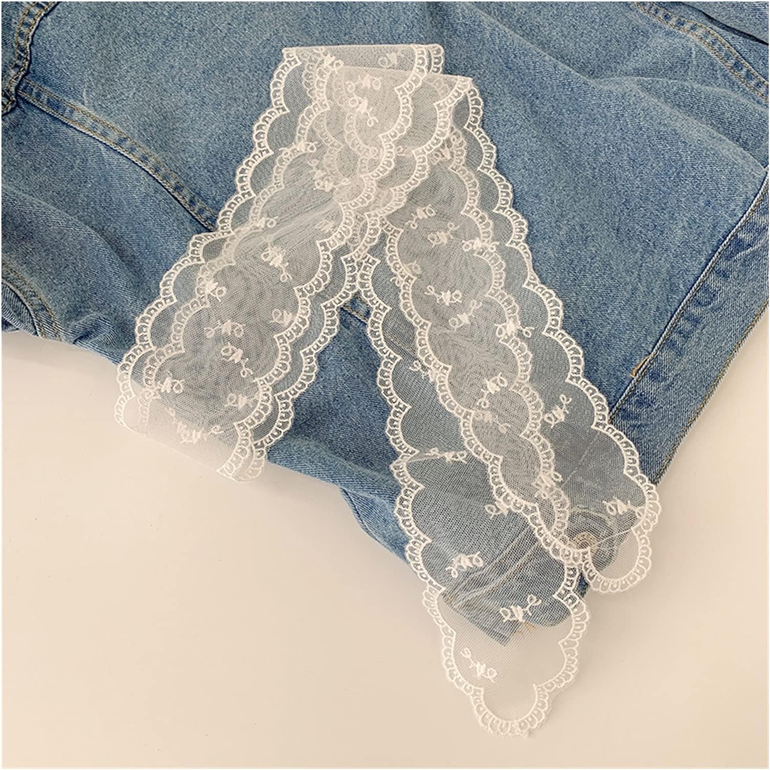 LXRZLS Lace Streamer, Small Silk Scarf, Headband, Female Cute All-Match Headscarf Scarf Thin Section Hair Accessories Headwear (Metal color : 1)