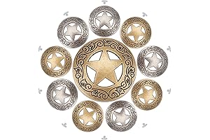 GORGECRAFT 1 Box 10 Sets Concho Buttons for Leathercraft