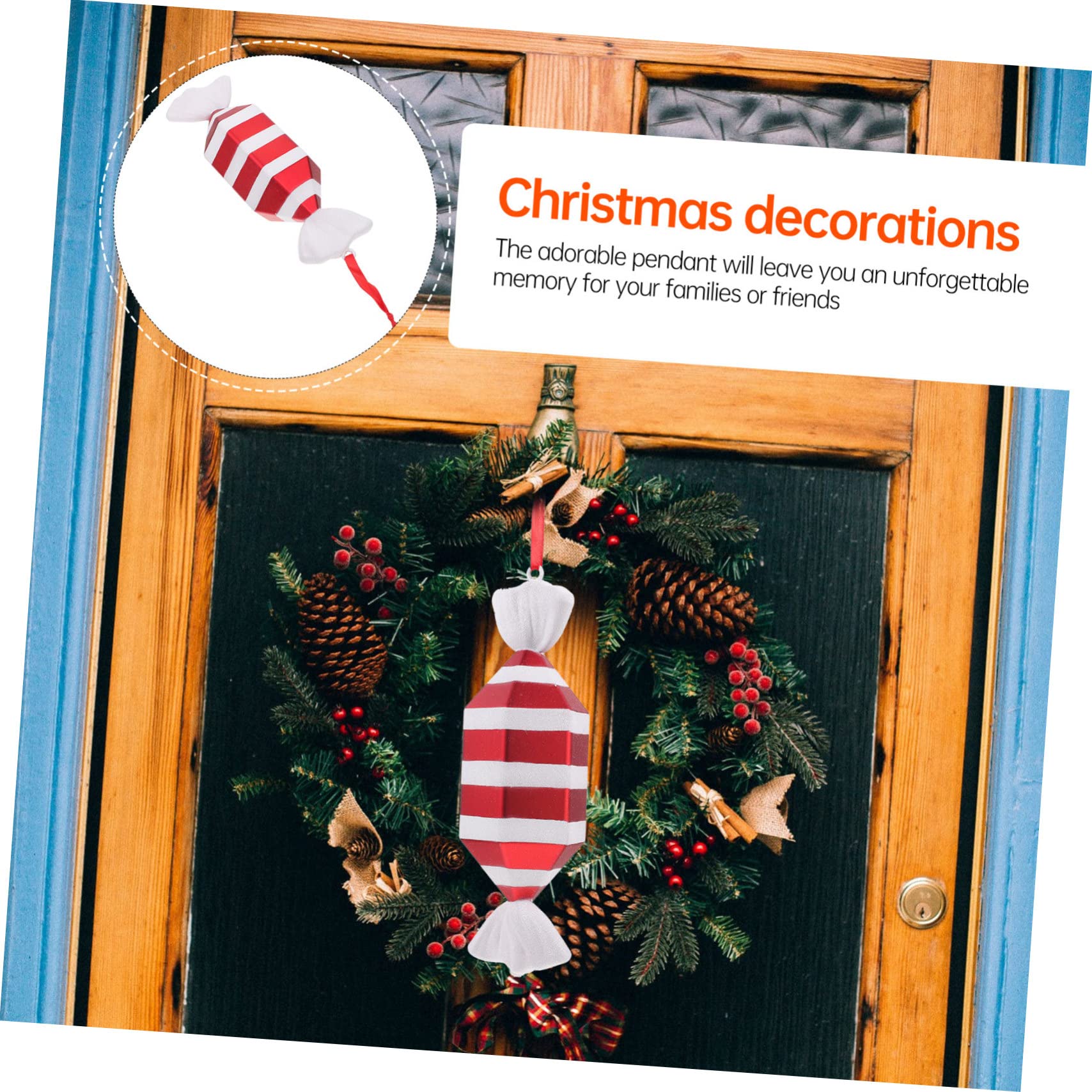 TOPBATHY 3stücke Kreativer Weihnachtsbaum Roter Und Weißer Zuckerstangen Ornament Für Festliche Dekoration Zuhause Garten Und Party