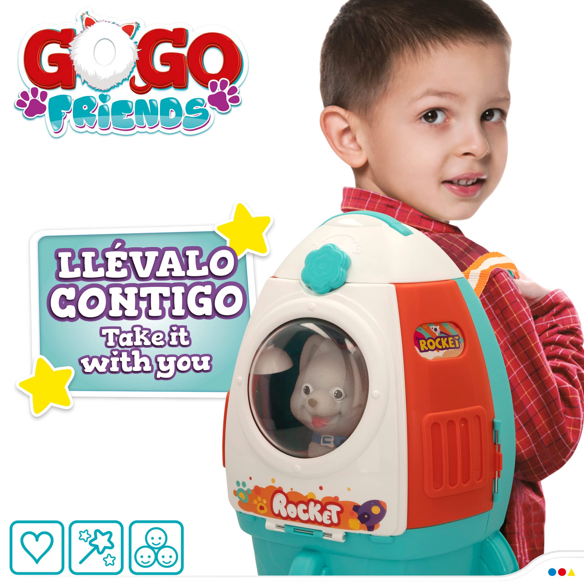COLORBABY 49704 Plecak fryzjerski dla psów 2 w 1 ze zwierzakiem / walizka weterynaryjna / zestaw weterynaryjny, zestaw weterynaryjny / salon piękności dla psów