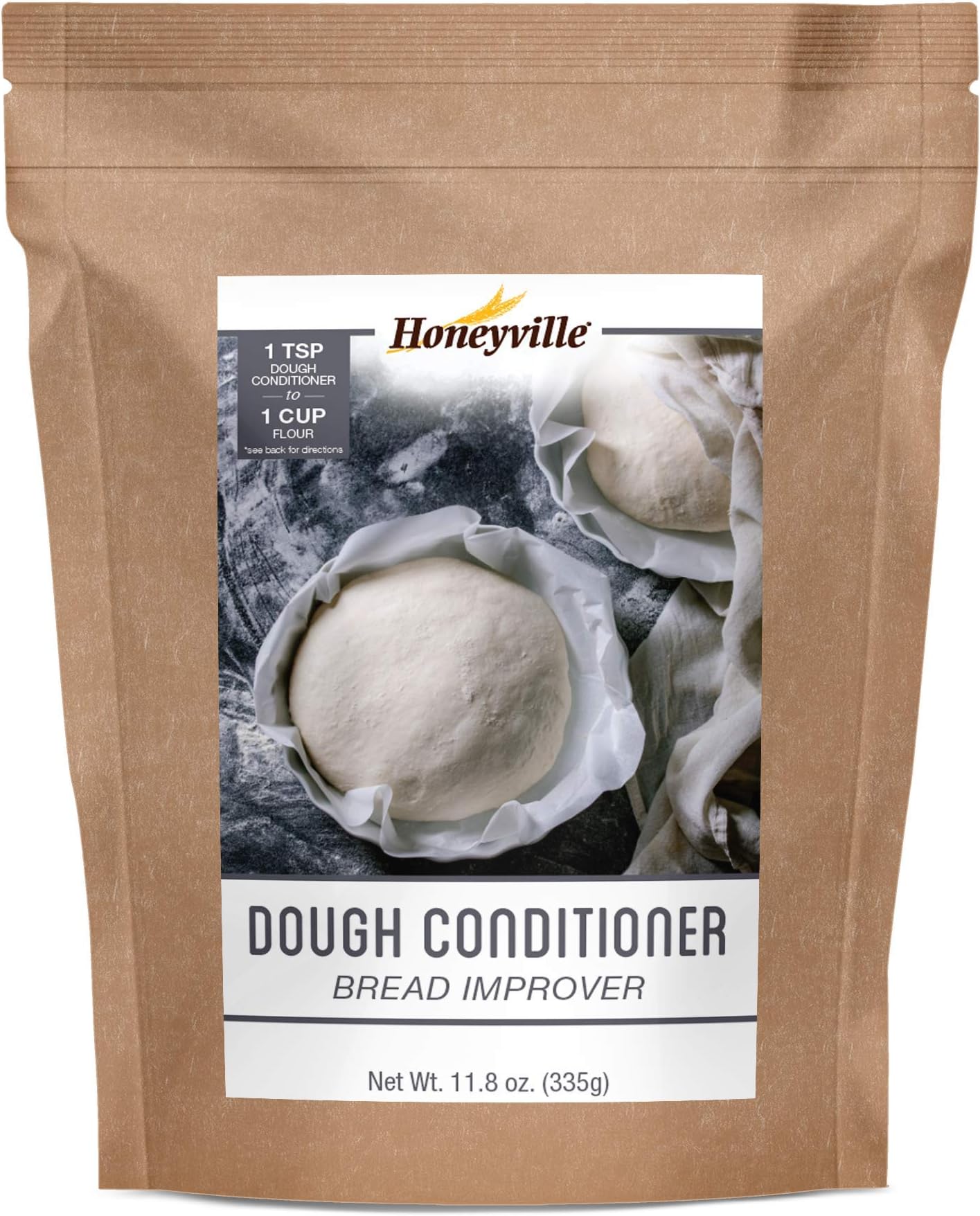 Honeyville Dough Conditioner - All Grain Bread Improver, Dough Enhancer (11.8 OZ)