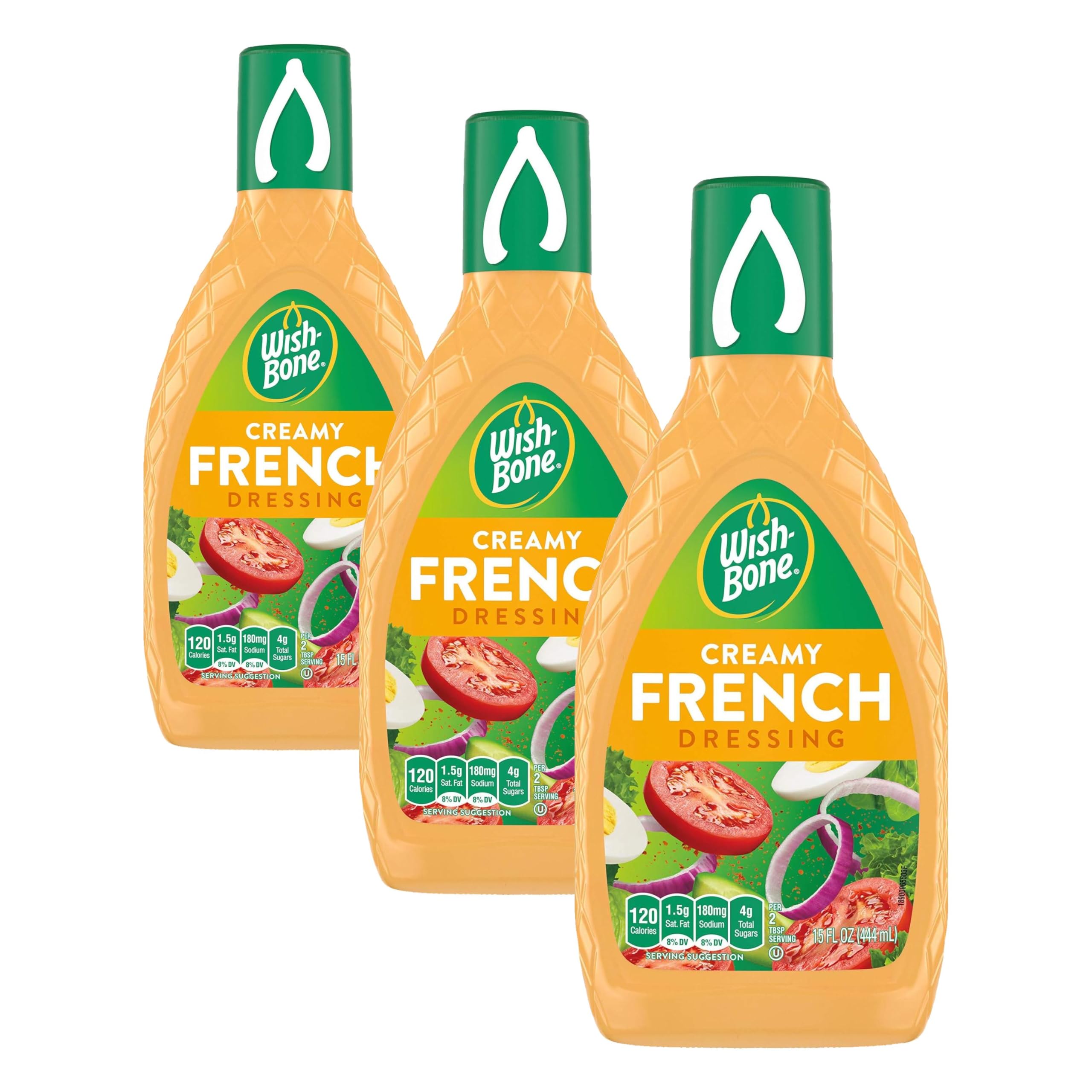 Wish-Bone Creamy French Salad Dressing,15 FL OZ,(Pack of 3) : Grocery & Gourmet Food