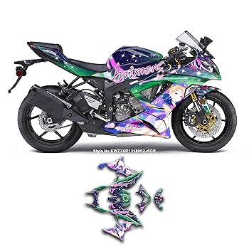 Amazon.com: Kungfu Graphics Custom Decal Kit for Ninja ZX-6R