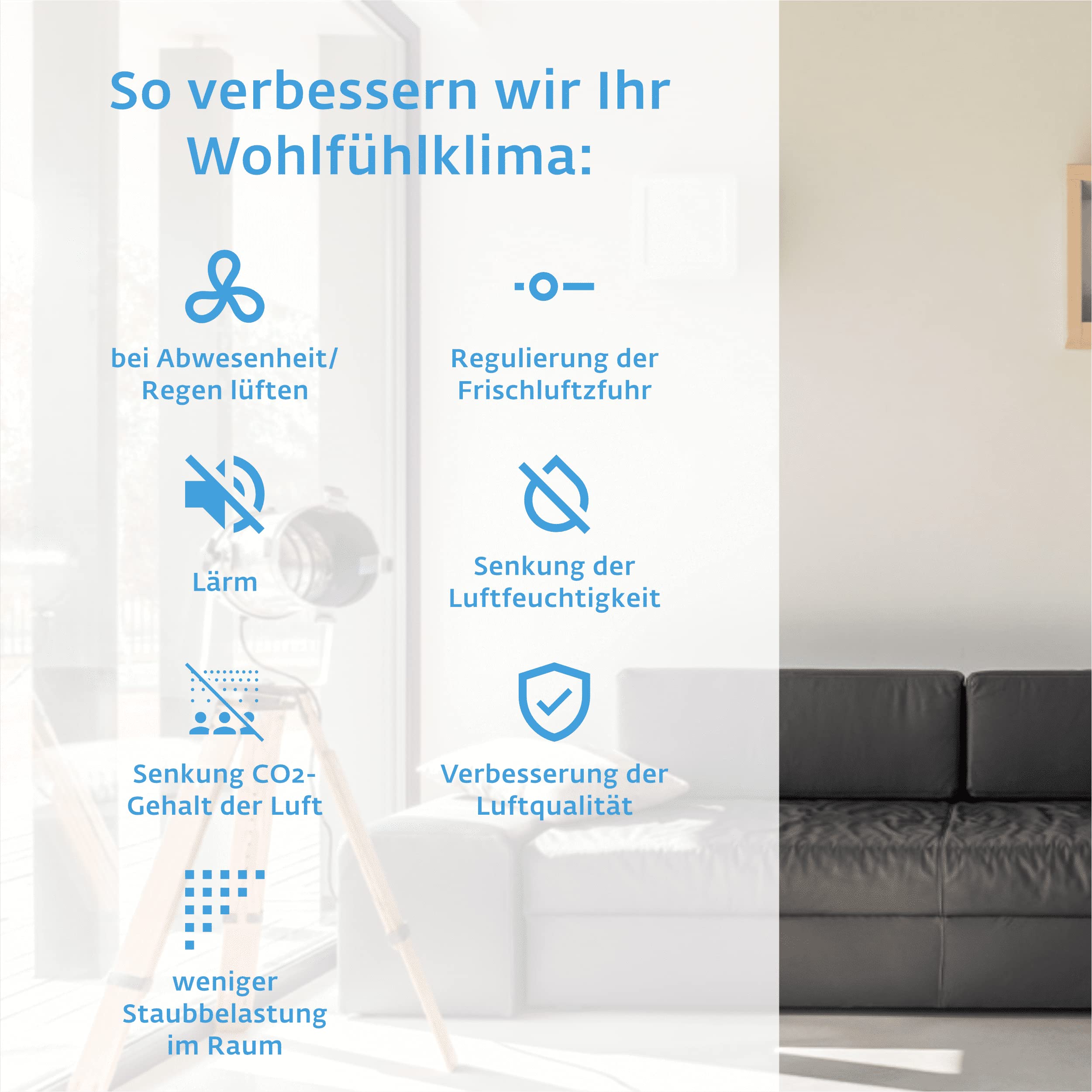 SIEGENIA AEROPAC - Wandlüfter, dezentrale Wohnraum-Lüftung