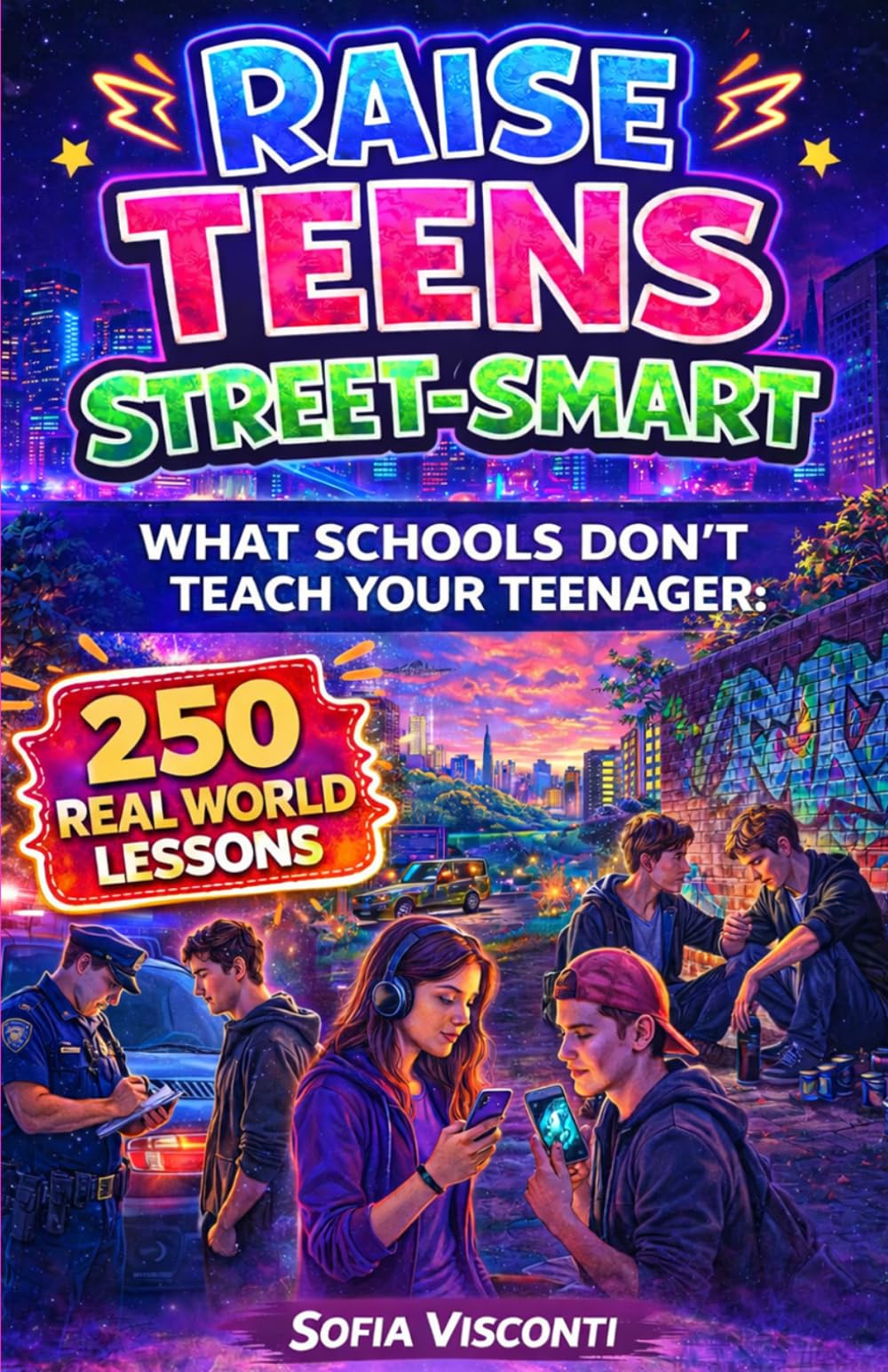Raise Teens Street-Smart – What Schools Don’t Teach Your Teenager: 250 Real World Lessons to Build Confident, Resilient Teens with the Life Skills and ... to Handle Anything (The Street-Smart Series)