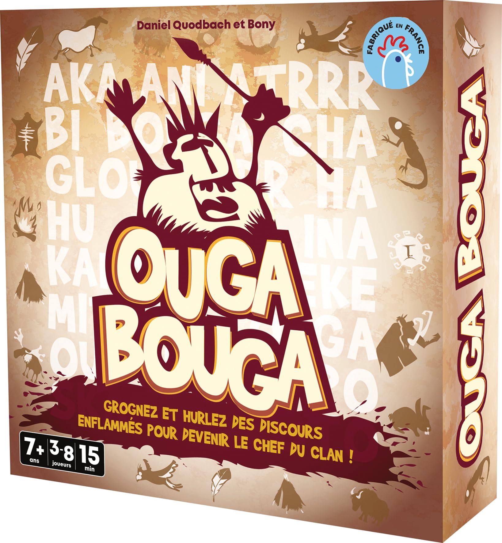 Asmodee Cocktail Games Ouga Bouga - Board Games - Card Games - Party Games for 7 Years+ - 3 to 8 Players - French Version