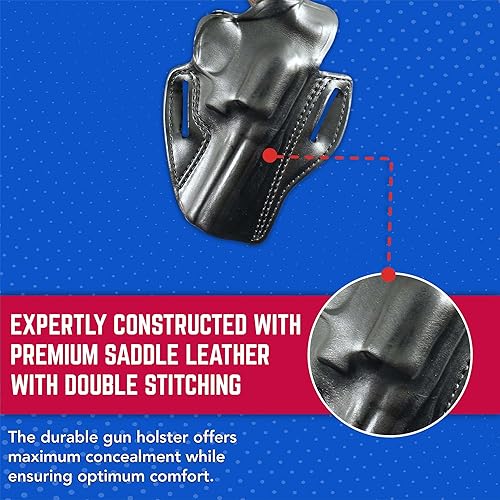 Miniatura 5 de DeSantis Funda para romper el pulgar, derecha, negra, COLT Police Positive 4", Ruger SPD-6, SVC-6, SCY-6 4", S&W K Frame 4"