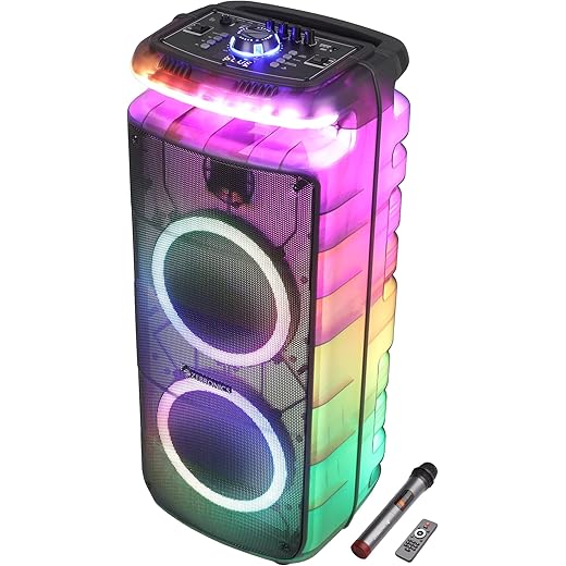 ZEBRONICS 160W Party DJ Speaker 8h Playback Wireless UHF Mic