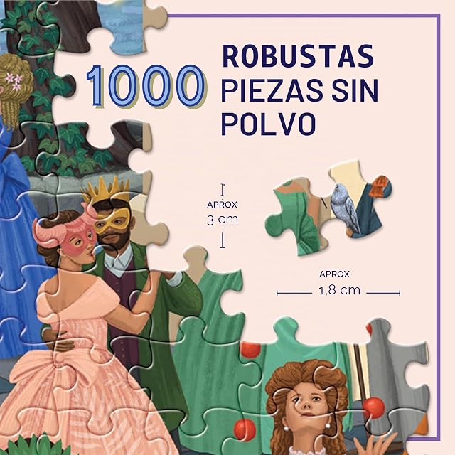 Foto 2 de 8 de Eeboo Alchemist's Masquerade - Puzzle de 1000 Piezas de cartón, 58,5 x 58,5 cm