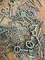 125 Pièces Clés Squelette Vintage Bronze - Charms Pour Bijoux Et Bricolage