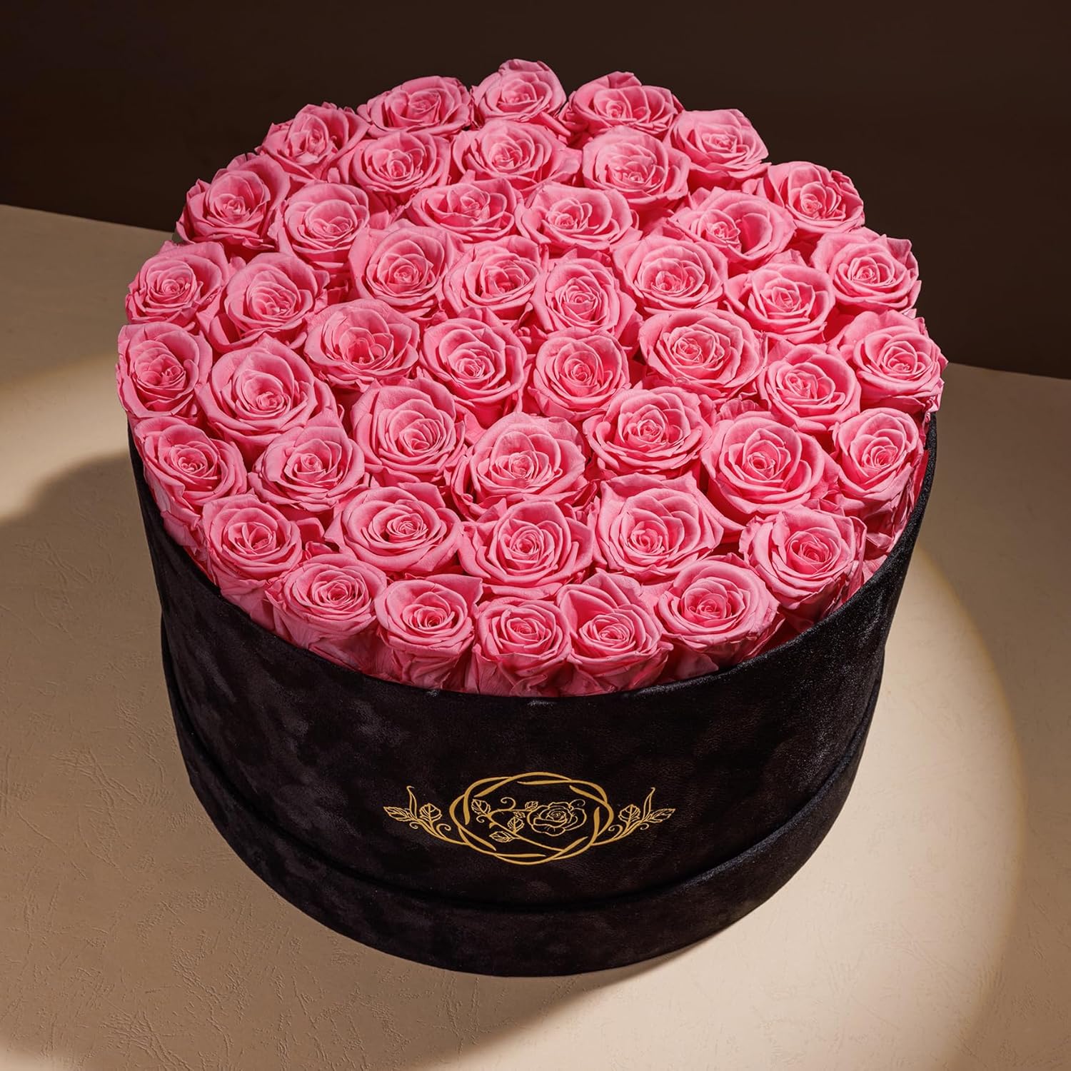 47 Roses in a Luxury Suede Box, Preserved Flowers for Women, Mothers Day Flowers for Mom, Light Pink - Image 2