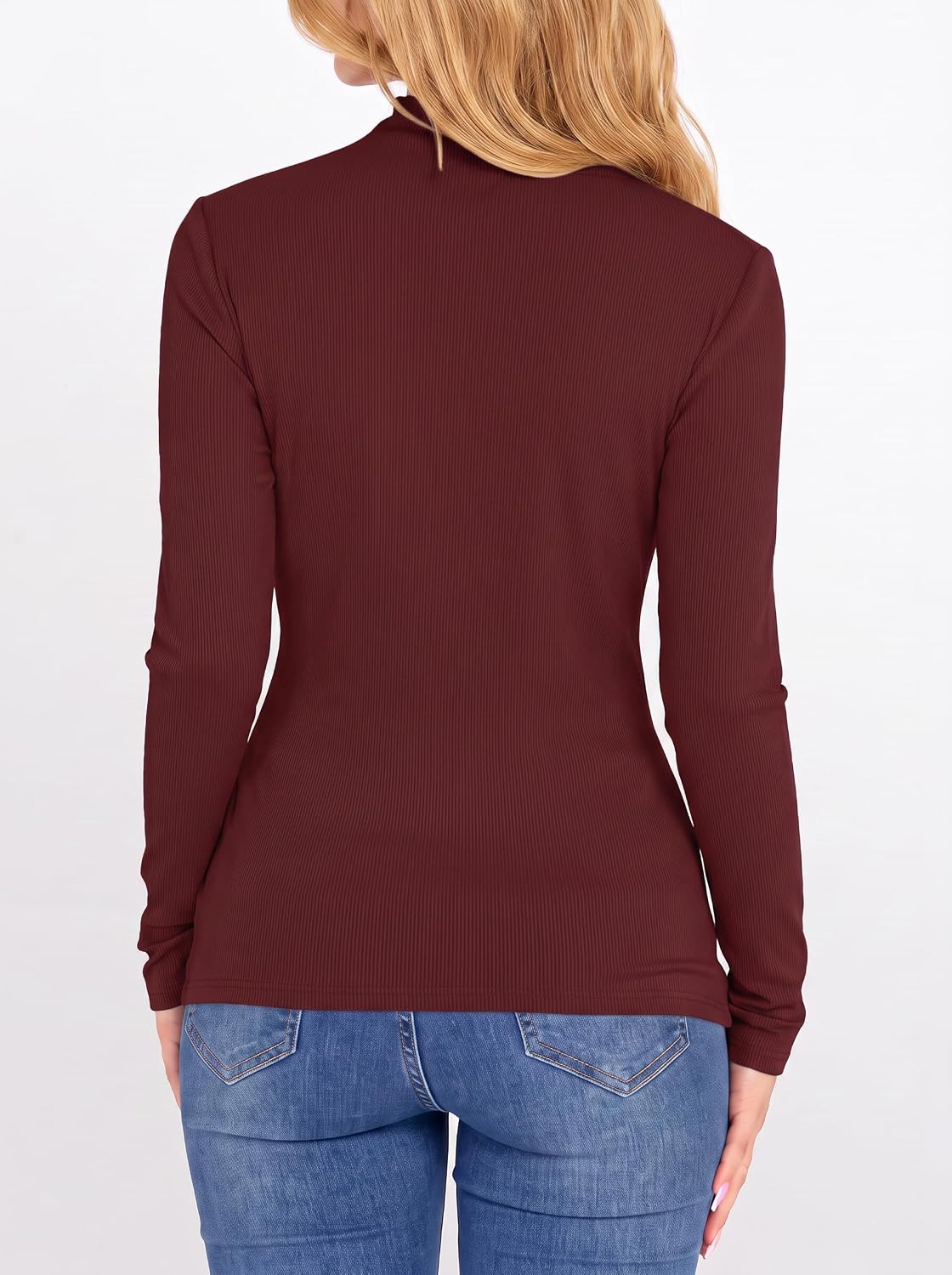 Women's Long-Sleeved Turtleneck T-Shirt image 4