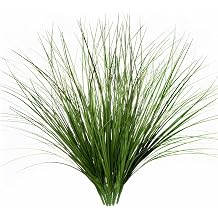 Artificial Wheat Grass Shrubs Fake Grass Plastic Plants Faux Greenery Bushes Tall Stem Wheatgasss for Outdoor Indoor Wedding Decor Office Yard Table Arrangements Planter Filler Decoration Green 8 Pack