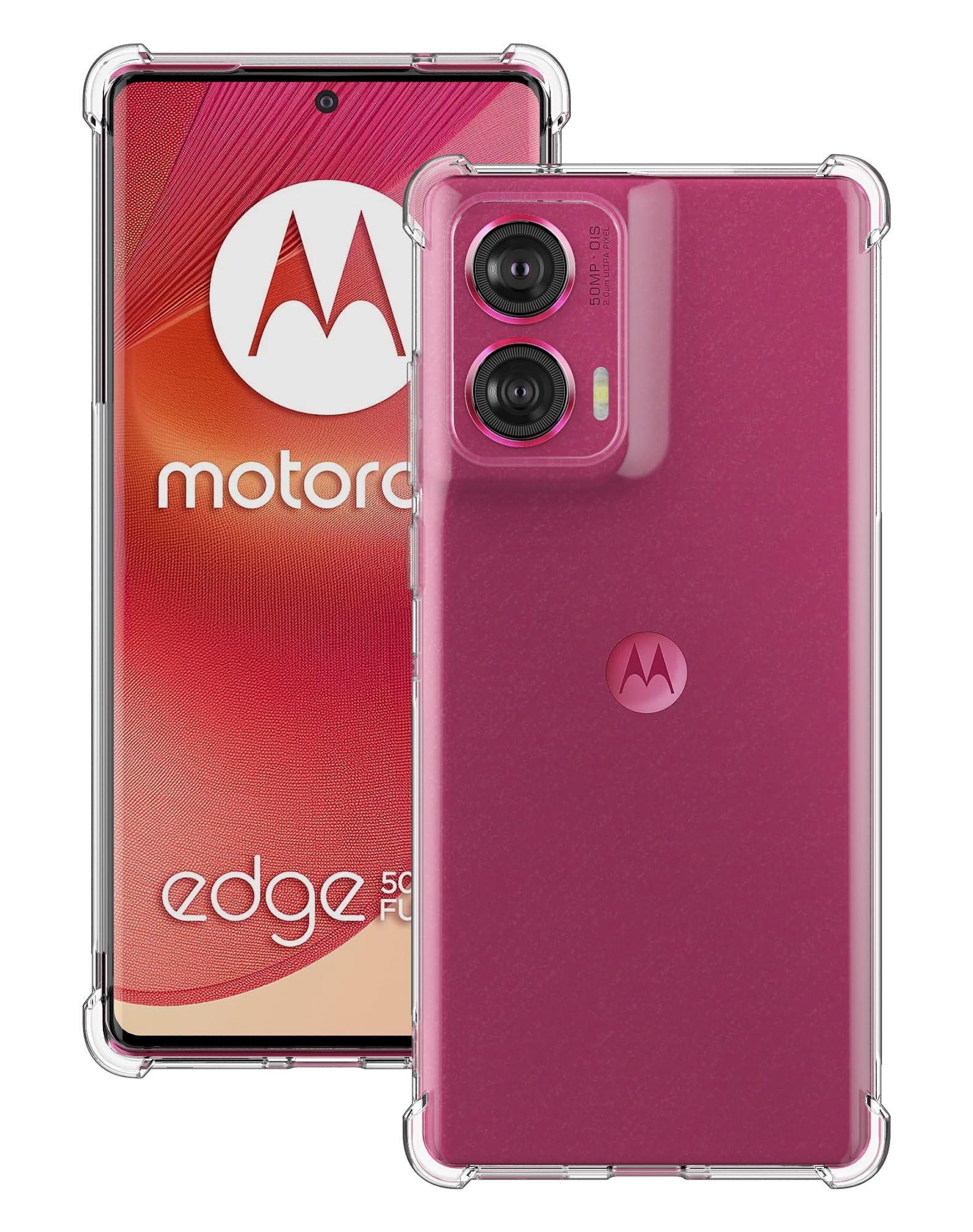 Lustree Back Cover for Perfect Fitting Transparent Bumper Side Protection Back Cover for Motorola Edge 50 Fusion -Transparent (B0D6729187) Amazon Price History, Amazon Price Tracker