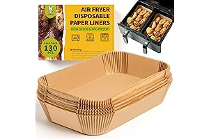 Air Fryer Liners 8.6 x 5.5 Rectangle Disposable Liners Thick Parchment Paper