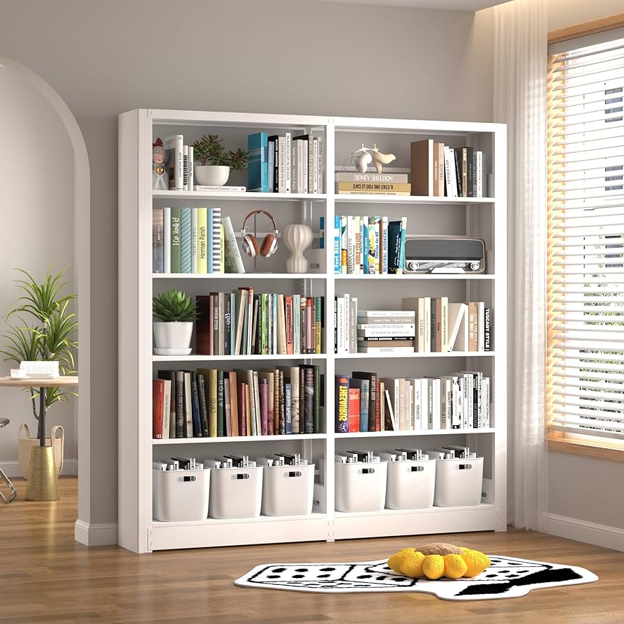 Amazon.com: ZONLESON White Bookshelf Subshelf,Cannot Be Used