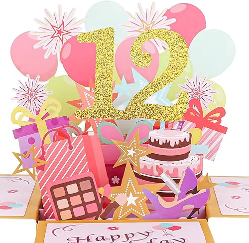 Vista 117 de CIEHER Tarjeta desplegable de cumpleaños número 17 para niñas, tarjeta de felicitación 3D de feliz cumpleaños de 17 años, regalos únicos