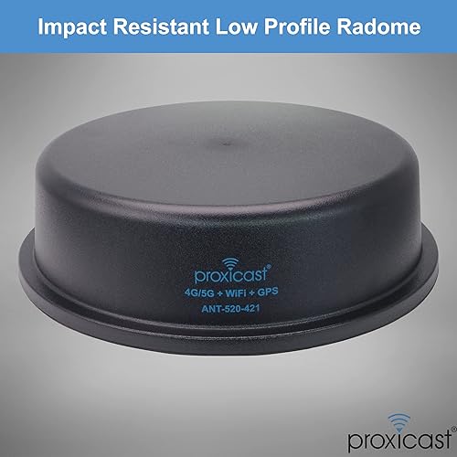Miniatura 10 de Proxicast Antena de vehículo combinada MIMO 4G5G + Wi-Fi + GPS de perfil bajo 5 en 1 de grado profesional + montaje en tornillo GPS compatible con