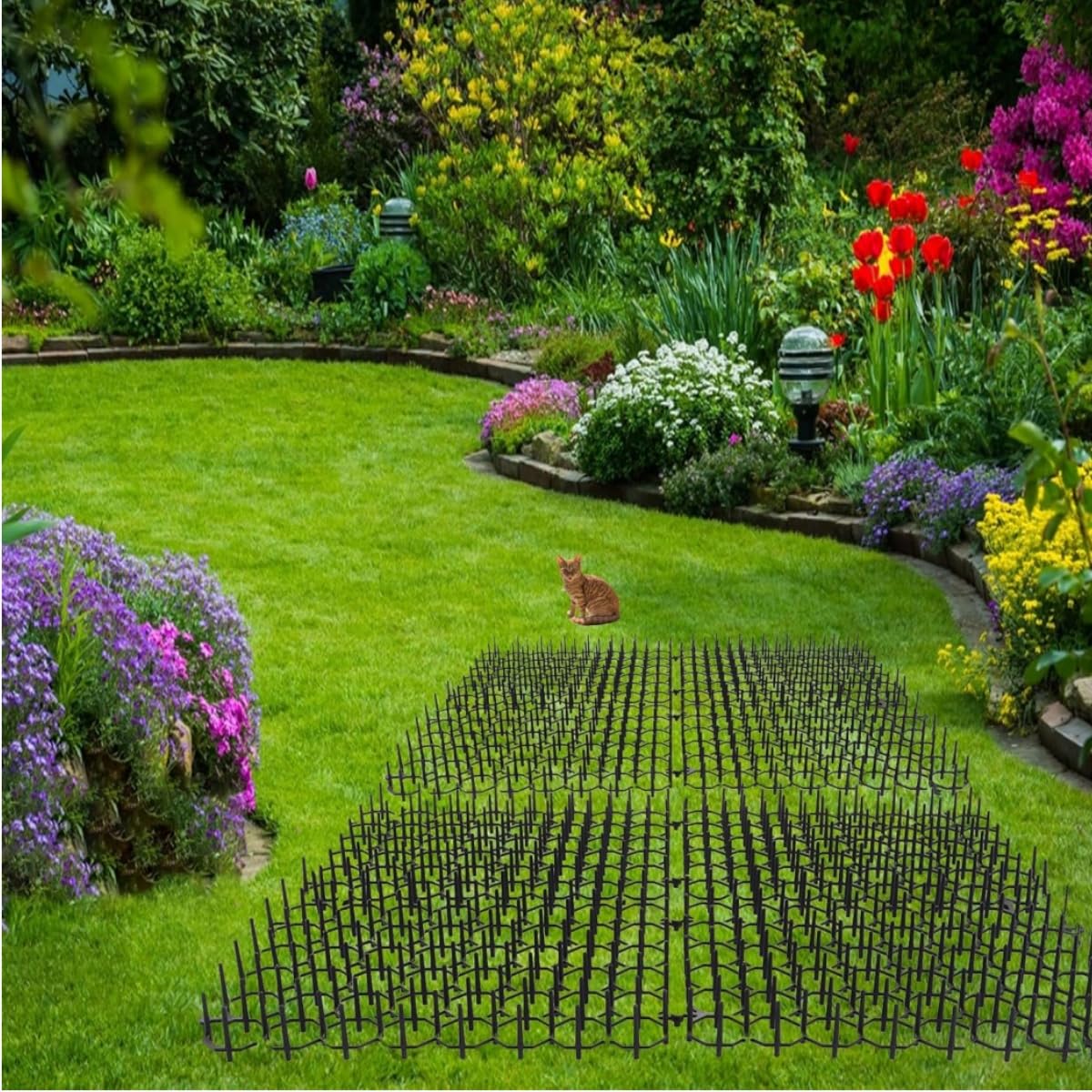 LiJuanWang Tapis Anti Chat 6 Pièces - Grillage Dissuasif 20x15cm Répulsif Intérieur Extérieur
