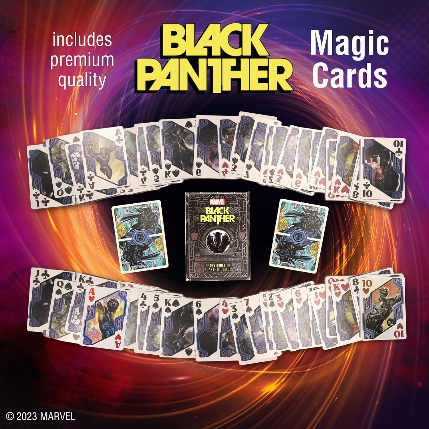 Marvel Black PANTER of Magic Set - Over 100 Easy-to-Learn Superhero Tricks for Kids and Adults