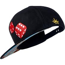 Cadency Snapback Cap Las Vegas Craps Unisex Black Adjustable Size