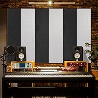 Vista 6 de Acoustic Panels 48“x12”inch Adhesive Soundproof Panels,Rectangular Acoustic Wall Panels Premium Acoustical Wall Panel Sound Proof Panels For Walls